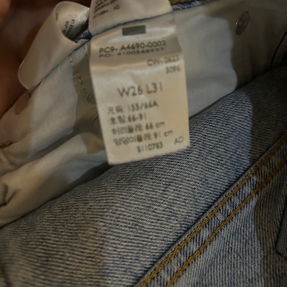 Levi’s Middy Straight Jeans Size 26 x 31 - Picture 6 of 7